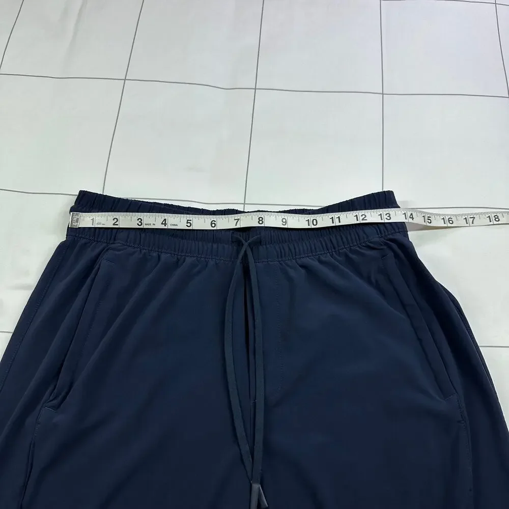 Athleta Pants Womens 4 Navy Blue Arrival Crop Stretch Sporty Commute Travel Work